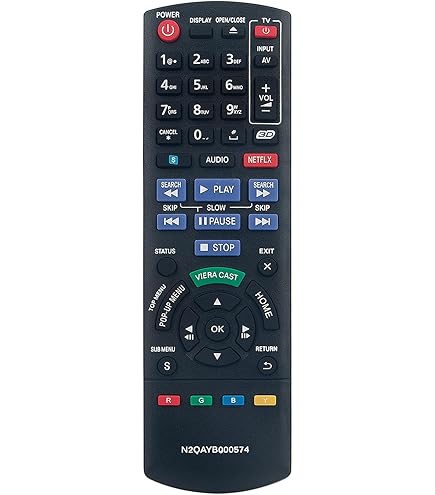 Amazon.com: New N2QAYB000867 Replace Remote for Panasonic Blu-ray